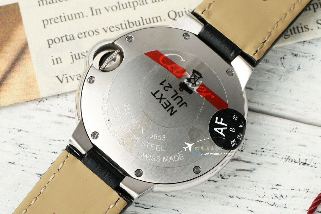 AFCartier blue balloons 33mm quartz movement  lady  watch100% replica imitation W6920084，WSBB0034，W6920086 watches  / K366