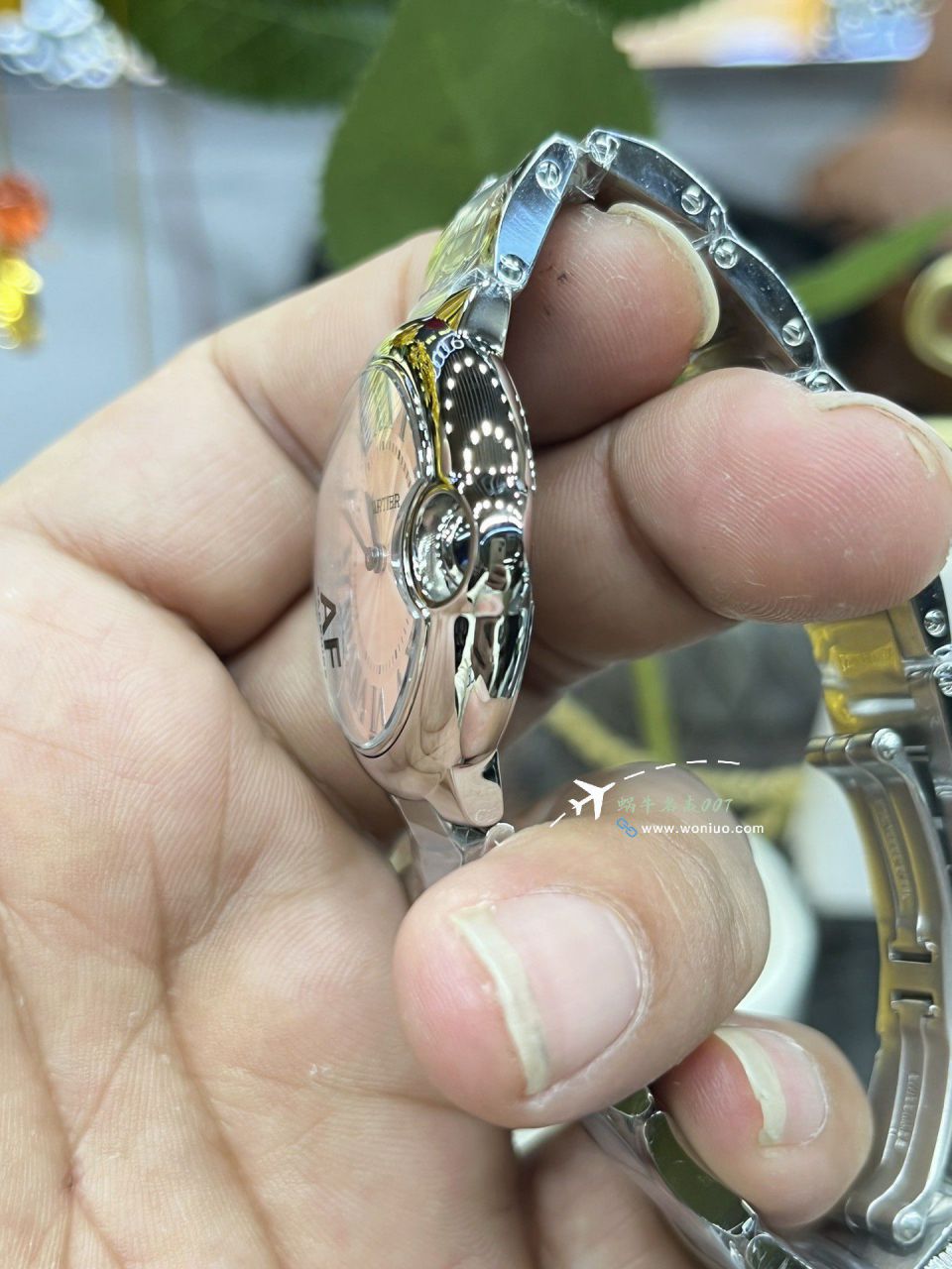 AFCartier blue balloons 33mm quartz movement  replica imitation   Women  watch series WSBB0047 watches  / K367