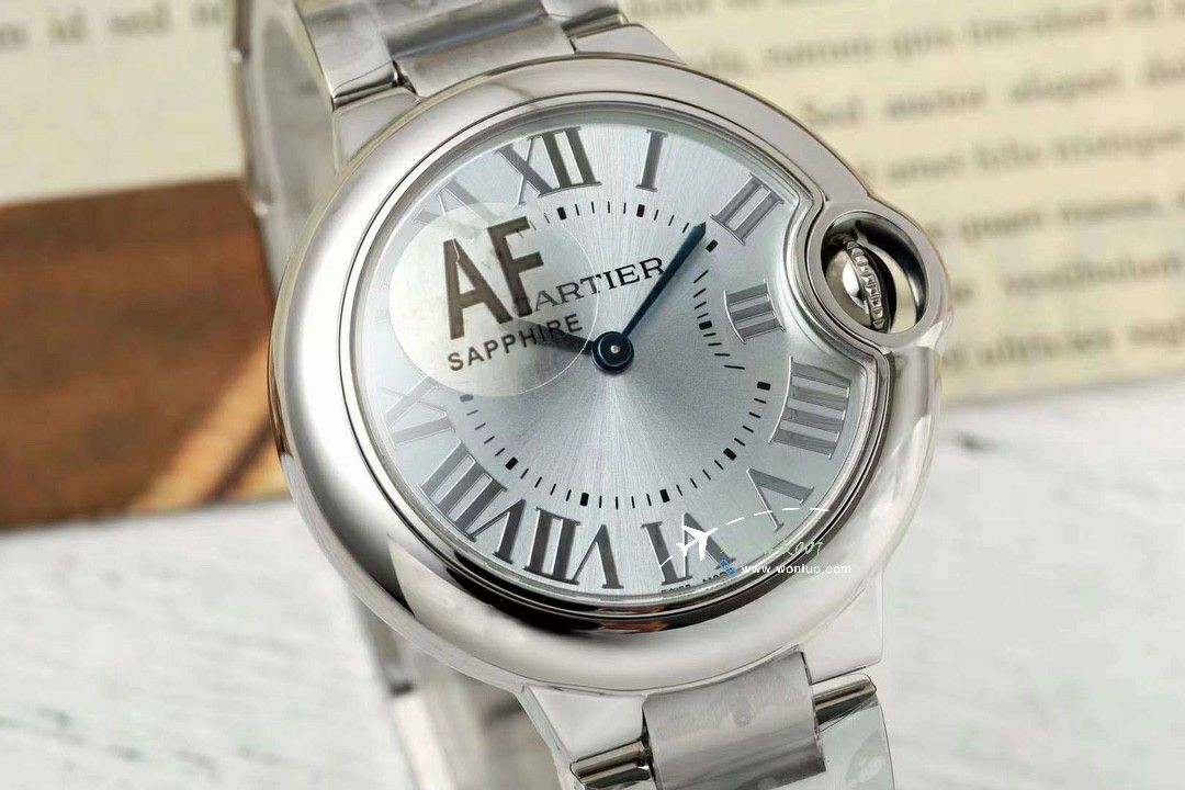 AF Factory Cartier blue balloons  Women  quartz movement 33mm watch / K368