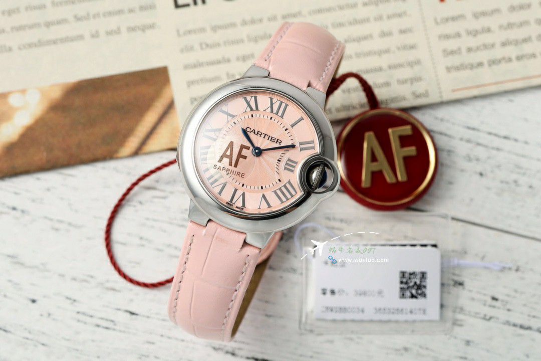 AFCartier blue balloons 33mm quartz movement  replica imitation   Women  watch series WSBB0047 watches  / K367