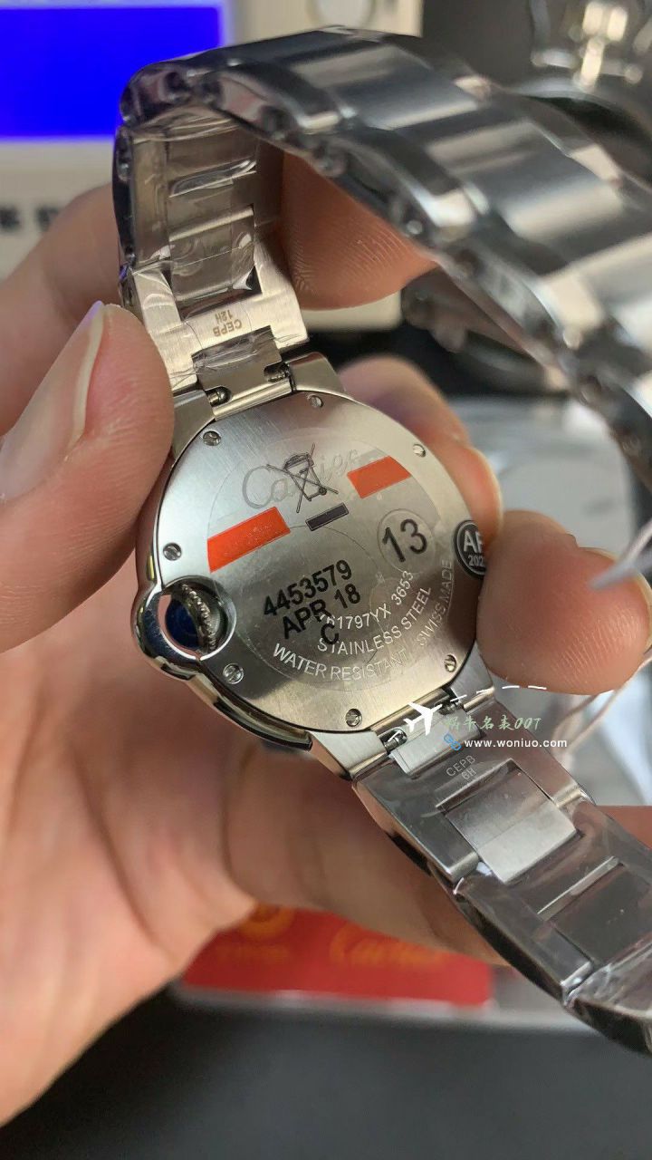 AF replica imitation Cartier blue balloons 33mm Women watchW4BB0022 watches  / K369