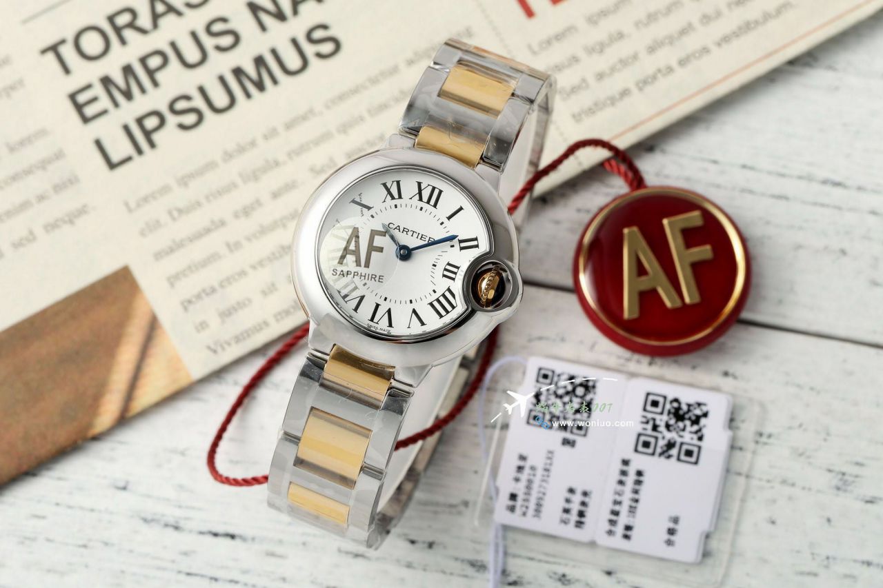AFCartier blue balloons women  28  mm TOP replica imitation  watchW4BB0015，W4BB0029 watches  / K370