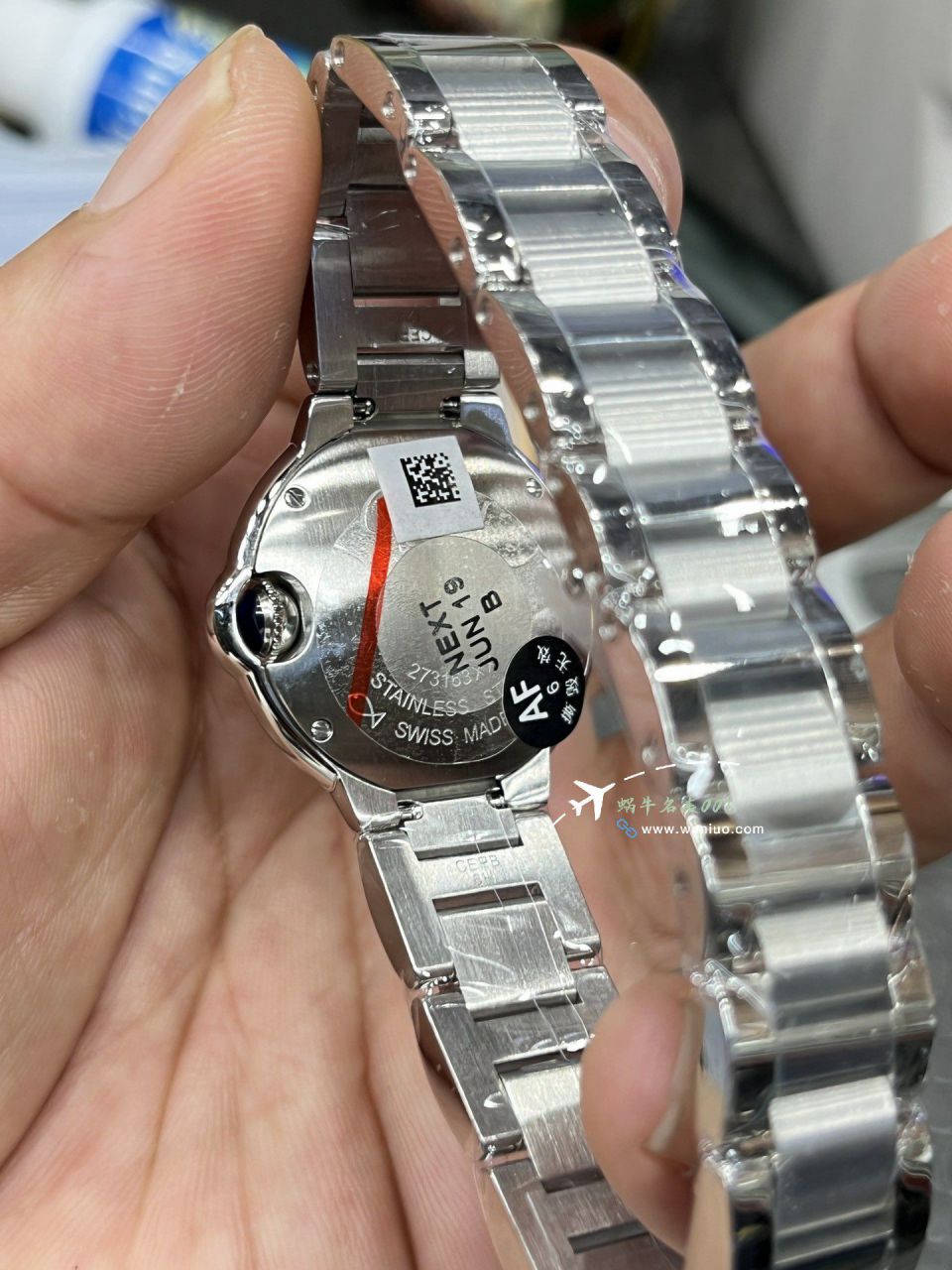 AFCartier blue balloons28mm  Women  watch replica imitation  series W69007Z3 watches  / K373