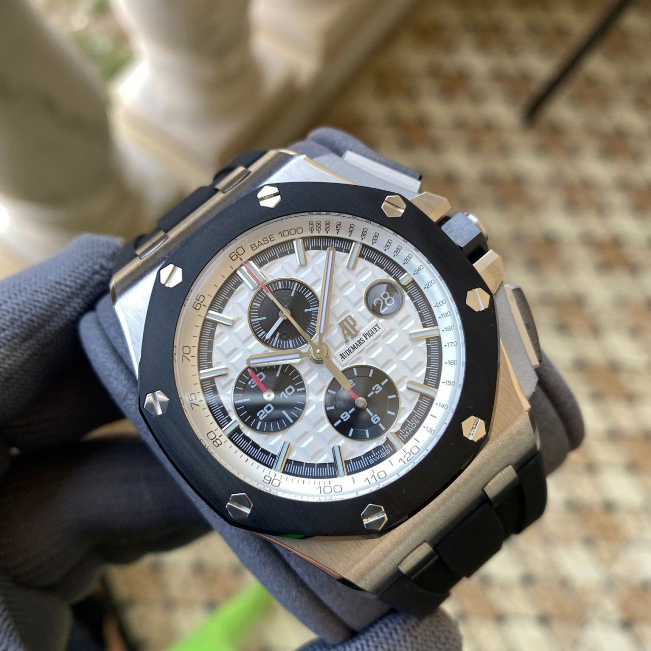 APF Factory Audemars Piguet熊猫 Royal Oak  Offshore   replica imitation 26400SO.OO.A002CA.01 watches  / AP287