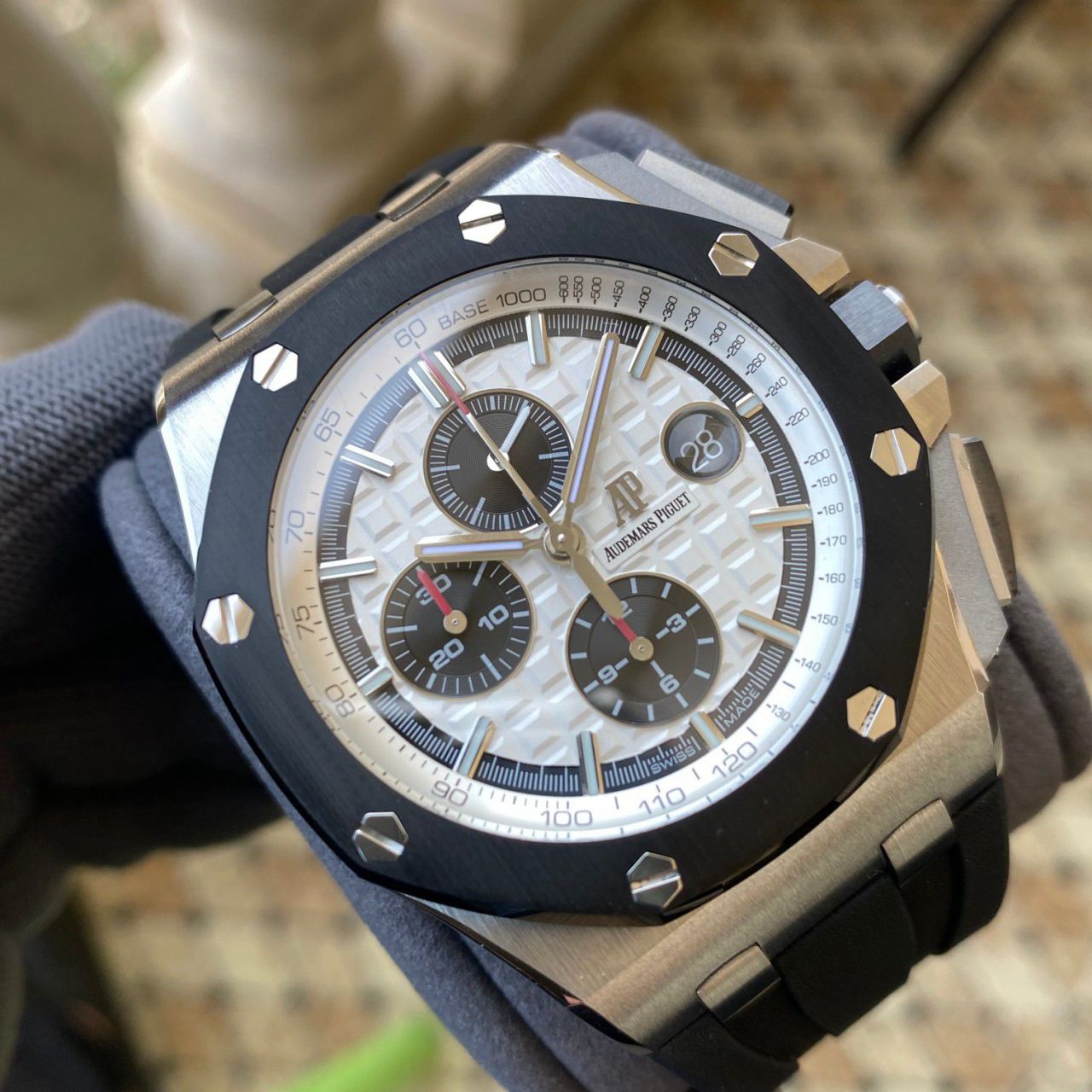 APF Factory Audemars Piguet熊猫 Royal Oak  Offshore   replica imitation 26400SO.OO.A002CA.01 watches  / AP287