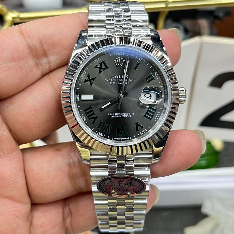 CLEAN Rolex Datejust  41 mm TOP replica imitation  watchm126334-0022 watches (绿罗&绿萝)