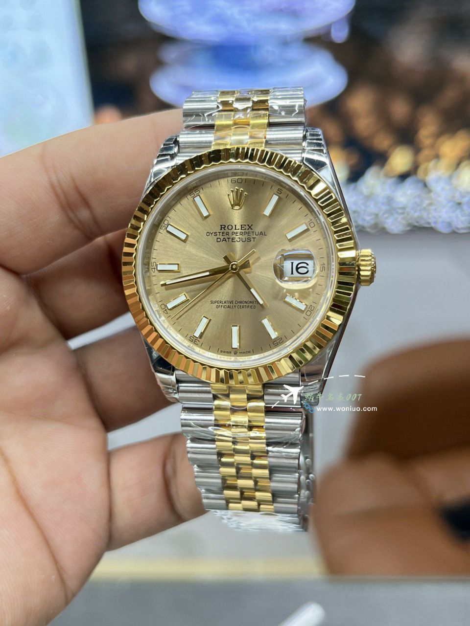 CLEAN Rolex Datejust  41 mm TOP replica imitation  watchm126334-0022 watches (绿罗&绿萝) / R872