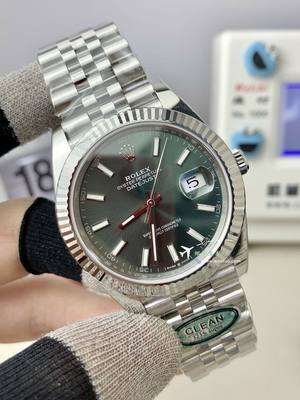 clean Factory  Rolex Datejust  41 mm 100% replica imitation  watch116333-72213深 Gray  Dial  watches  / R873