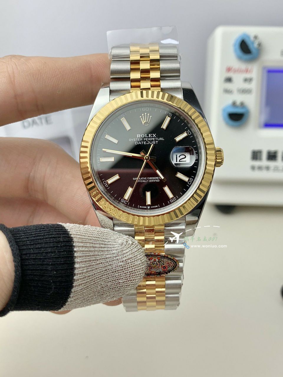 clean Factory  Rolex Datejust  41 mm 100% replica imitation  watch116333-72213深 Gray  Dial  watches  / R873
