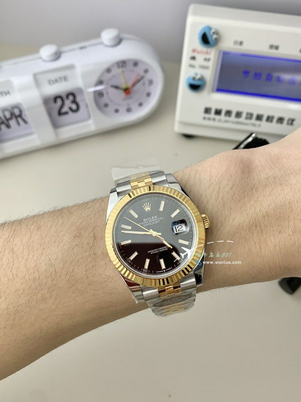 clean Factory  Rolex Datejust  41 mm 100% replica imitation  watch116333-72213深 Gray  Dial  watches  / R873