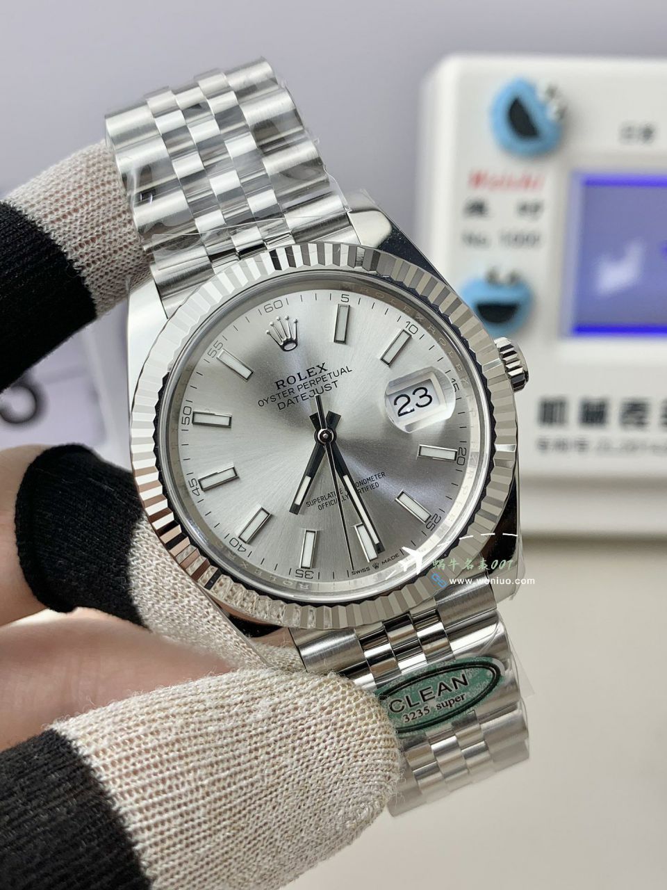 clean Factory  Rolex Datejust  41 mm 100% replica imitation  watch116333-72213深 Gray  Dial  watches  / R873