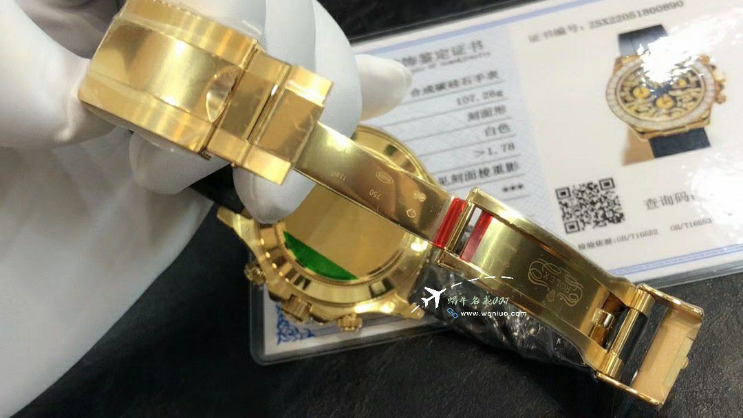  Ultra-high-end  Customized Rolex Cosmograph  gold 虎 Daytona  replica imitation  watch116588 TBR watches  / R880