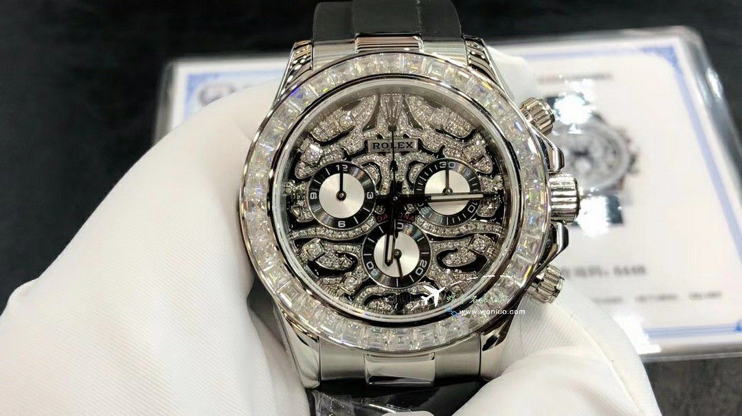  Ultra-high-end  Customized Rolex Cosmograph  gold 虎 Daytona  replica imitation  watch116588 TBR watches  / R880