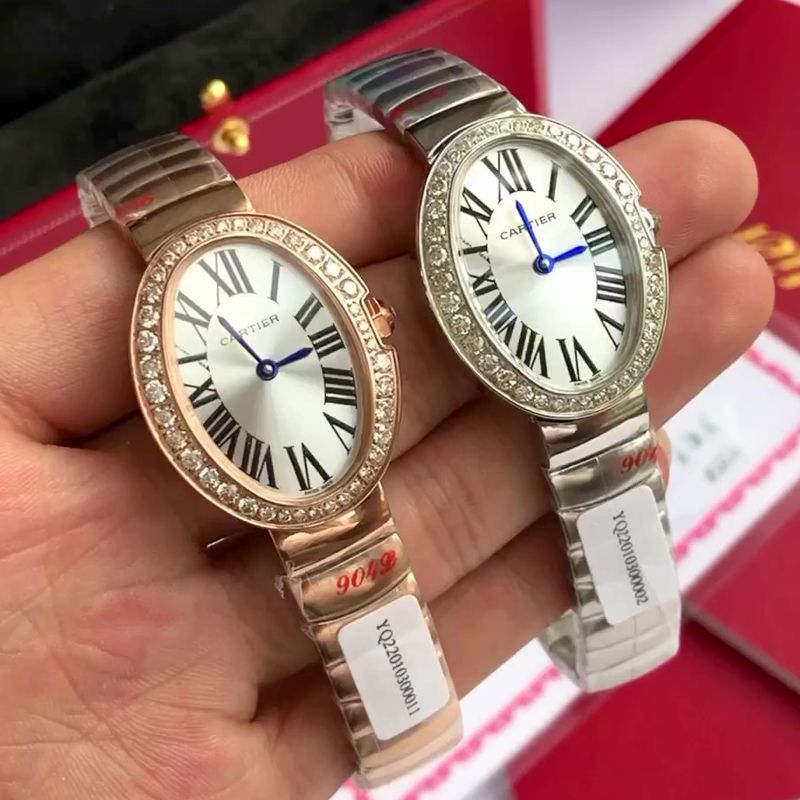  Ultra-high-end  Customized   Real Diamond Cartier浴缸 series TOP replica imitation WB520006，WB520002  Women  watches 