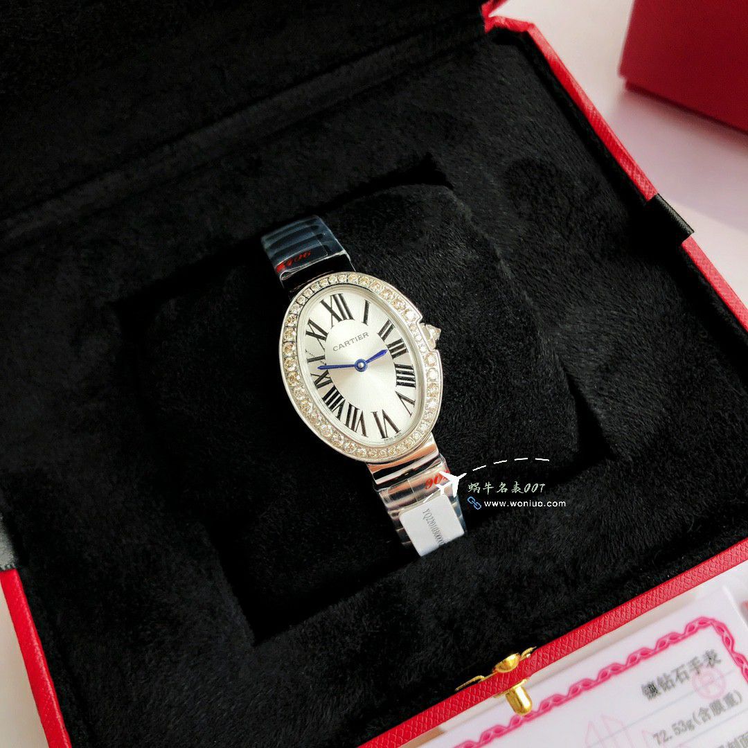  Ultra-high-end  Customized   Real Diamond Cartier浴缸 series TOP replica imitation WB520006，WB520002  Women  watches  / K376