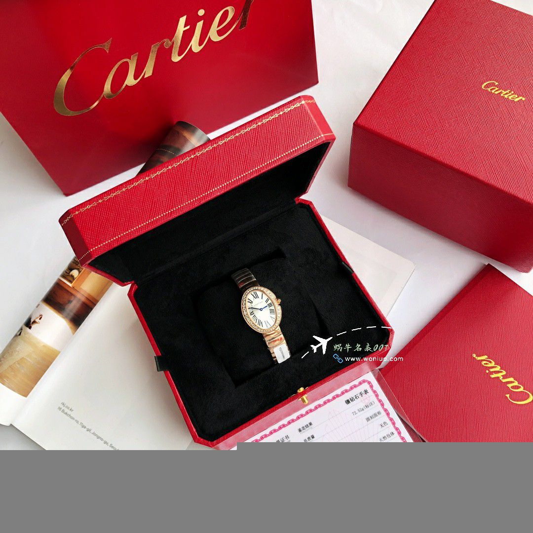  Ultra-high-end  Customized   Real Diamond Cartier浴缸 series TOP replica imitation WB520006，WB520002  Women  watches  / K376