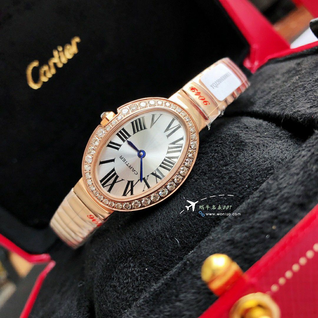  Ultra-high-end  Customized   Real Diamond Cartier浴缸 series TOP replica imitation WB520006，WB520002  Women  watches  / K376