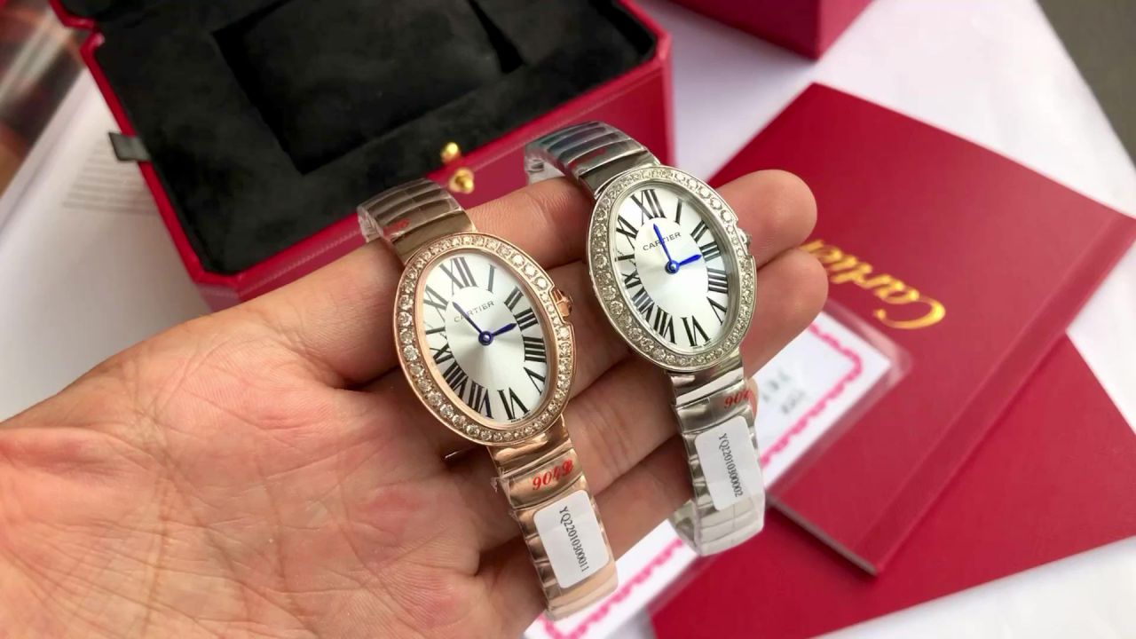  Ultra-high-end  Customized   Real Diamond Cartier浴缸 series TOP replica imitation WB520006，WB520002  Women  watches  / K376