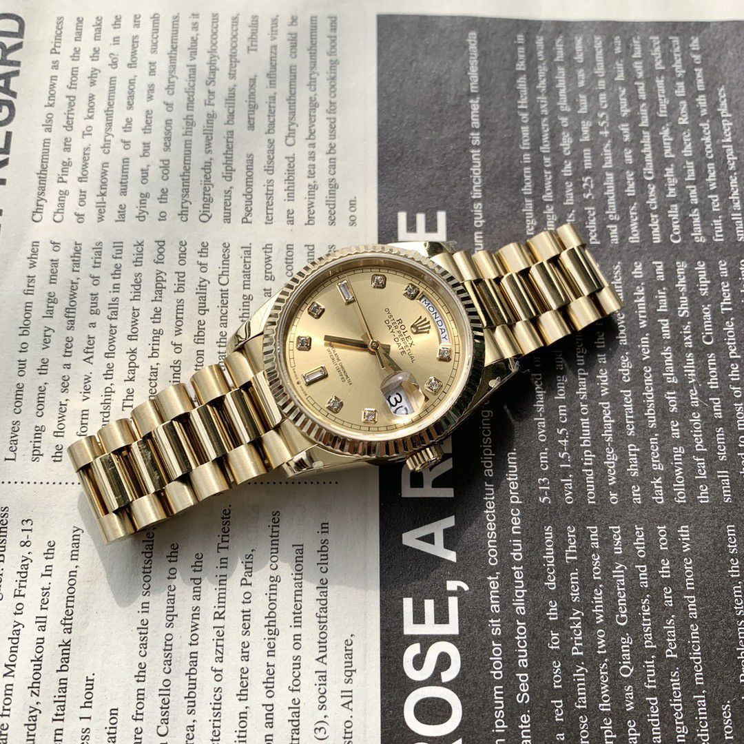 Rolex Day-Date 烟熏渐变绿  imitation  replica  watchm128238-0069 watches  / R888
