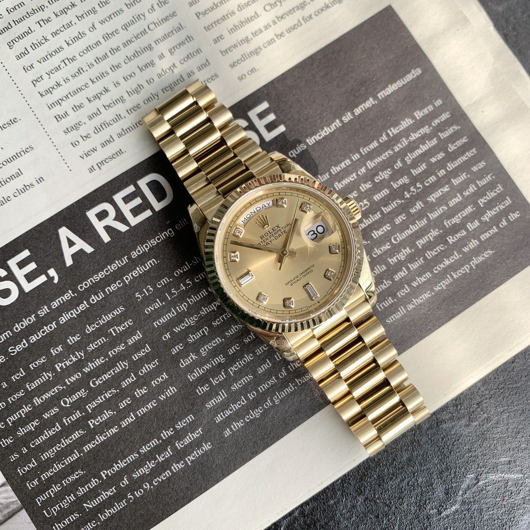 顶配 Customized Rolex Day-Date  replica imitation m128238-0008 watches  / R887