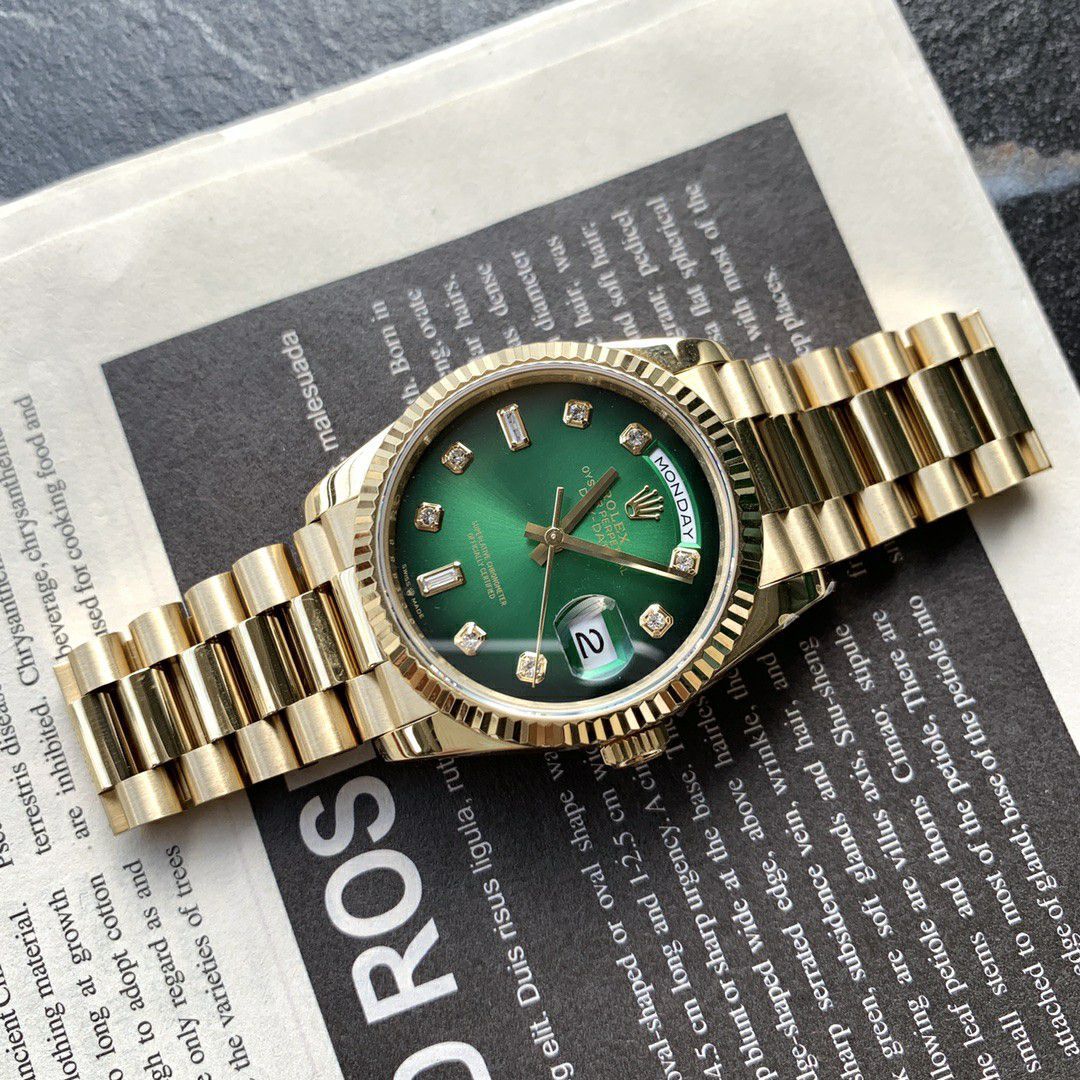 Rolex Day-Date 烟熏渐变绿  imitation  replica  watchm128238-0069 watches  / R888