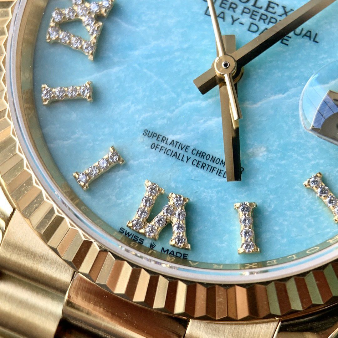 顶配 Customized Rolex Day-Date  replica imitation m128238-0008 watches  / R887