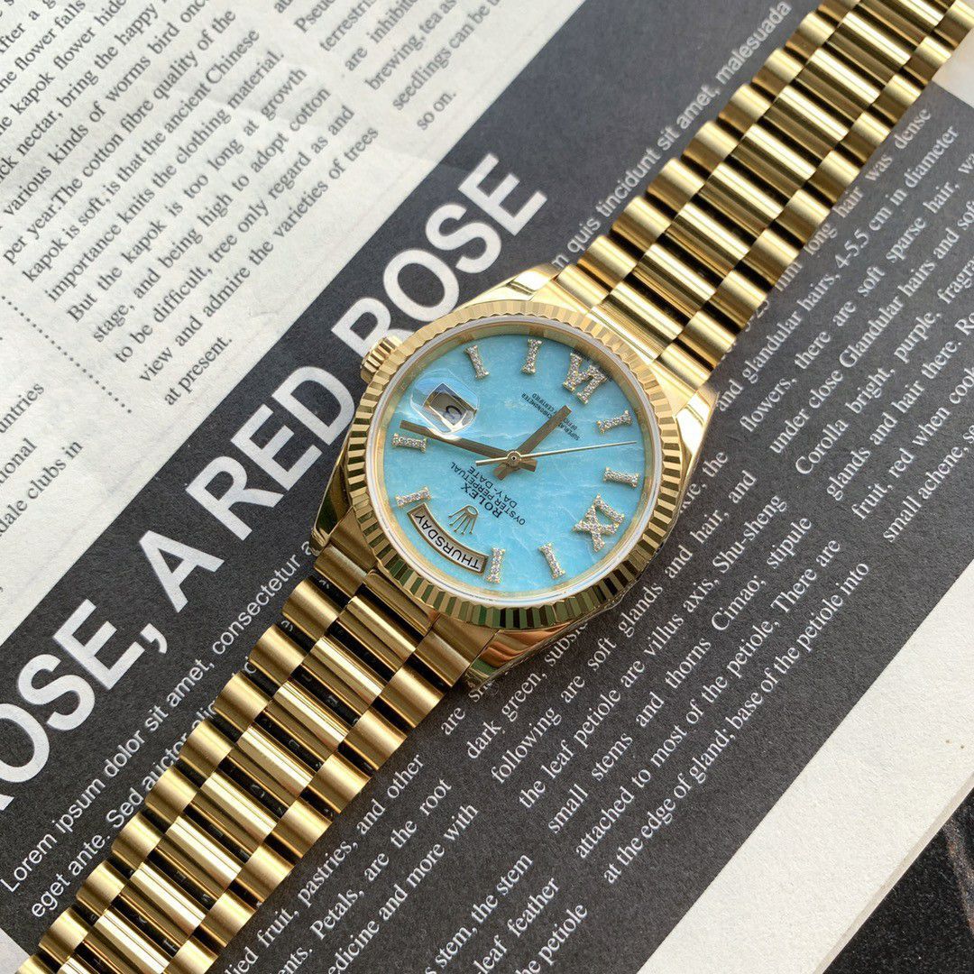 顶配 Customized Rolex Day-Date  replica imitation m128238-0008 watches  / R887