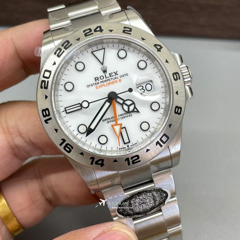 clean，C Factory Rolex Explorer 二代M226570-0001  imitation  replica  watches 