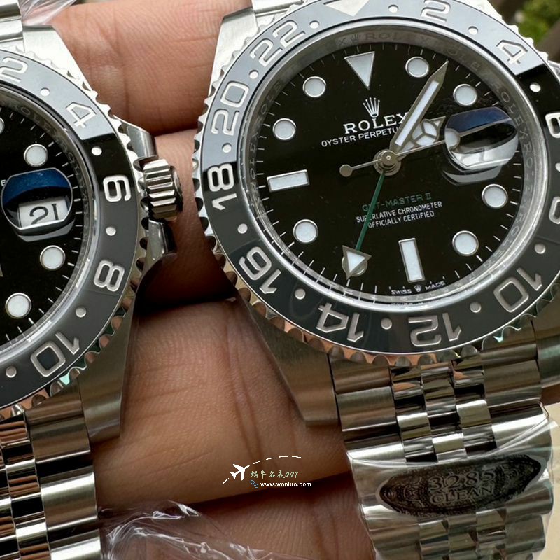 Rolex GMT-Master m126710grnr-0003黑 Gray  Preserved egg bezel  clean Factory  real 品对比TOP replica imitation  watch