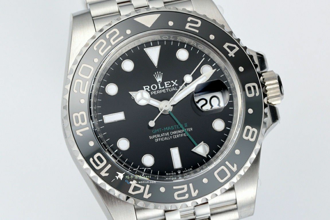 Rolex GMT-Master m126710grnr-0003黑 Gray  Preserved egg bezel  clean Factory  real 品对比TOP replica imitation  watch / R893