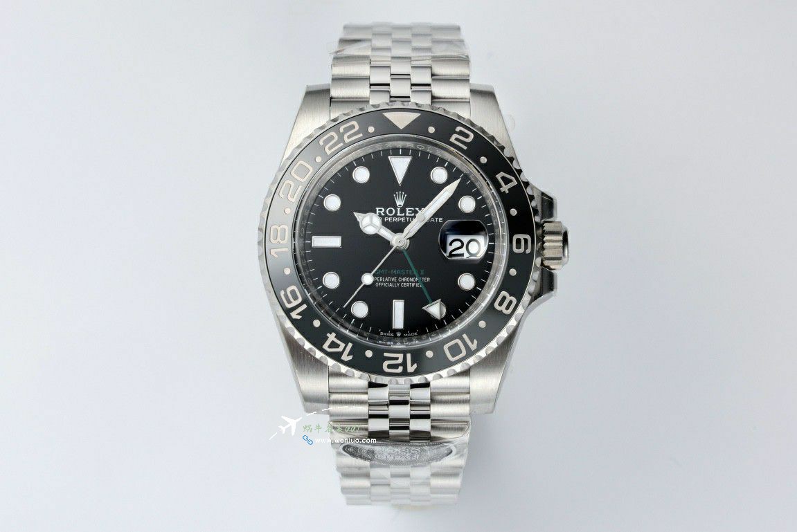 Rolex GMT-Master m126710grnr-0003黑 Gray  Preserved egg bezel  clean Factory  real 品对比TOP replica imitation  watch / R893