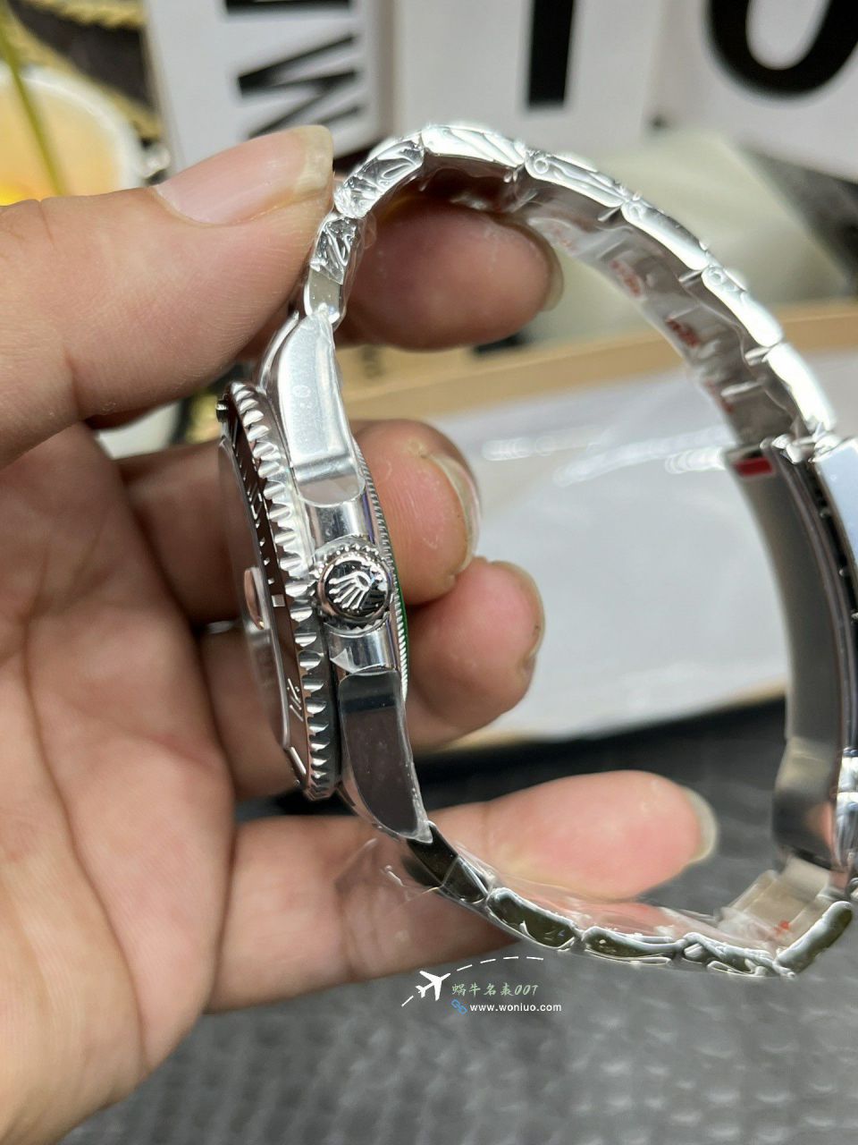 clean Factory Rolex Submariner  series M116610LN-0001  Black dial c Factory   replica imitation  Submariner Date  watch / R896