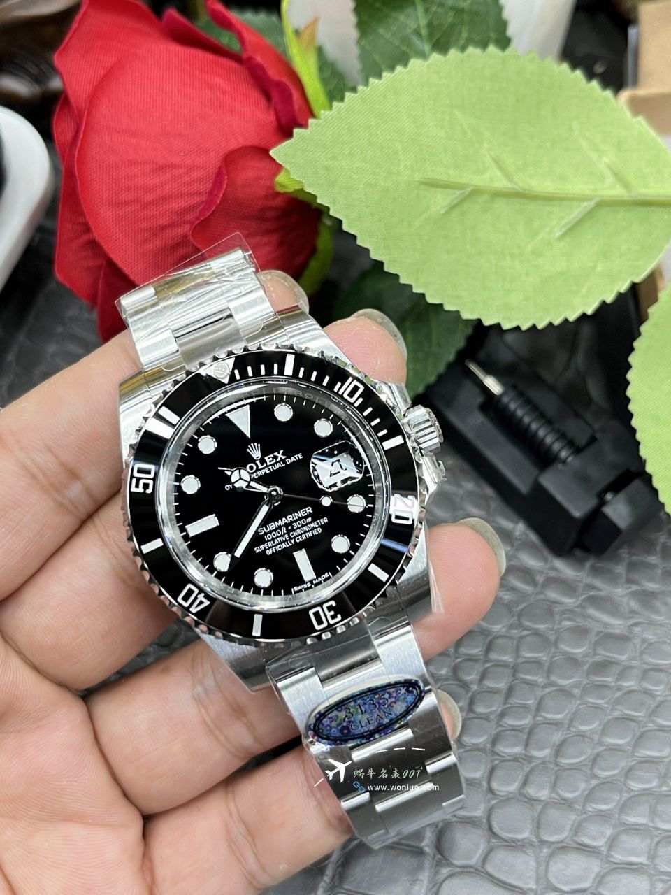clean Factory Rolex Submariner  series M116610LN-0001  Black dial c Factory   replica imitation  Submariner Date  watch / R896