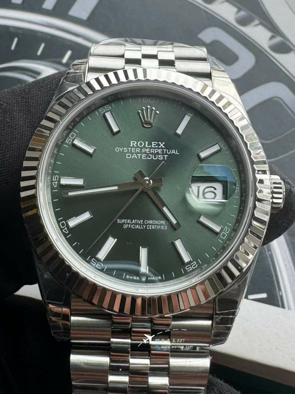 【 Video review 】VSTOP replica  watch  Rolex Datejust 41MM imitation m126334-0028 watches (薄荷绿) / R828