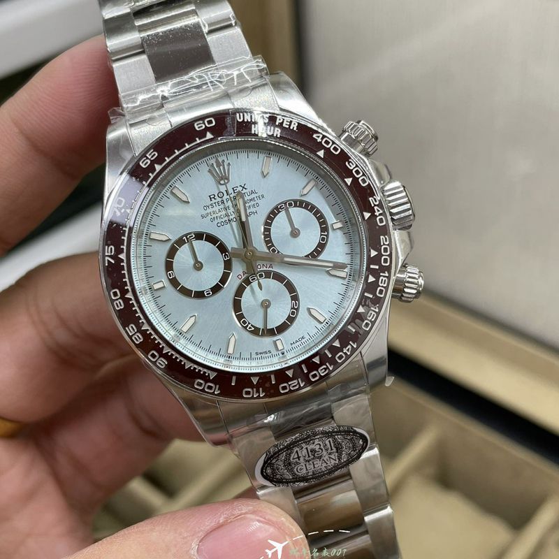 Clean C Factory Rolex Cosmograph 4131 Daytona  ice  blue Daytonabest replica imitation m126506-0002 watches 