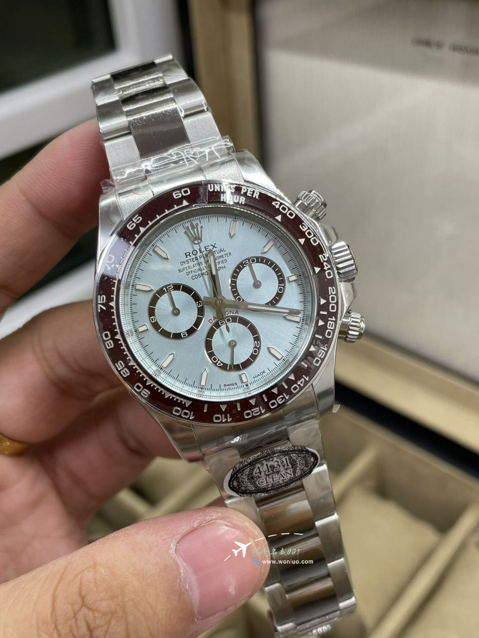 Clean C Factory Rolex Cosmograph 4131 Daytona  ice  blue Daytonabest replica imitation m126506-0002 watches  / R899