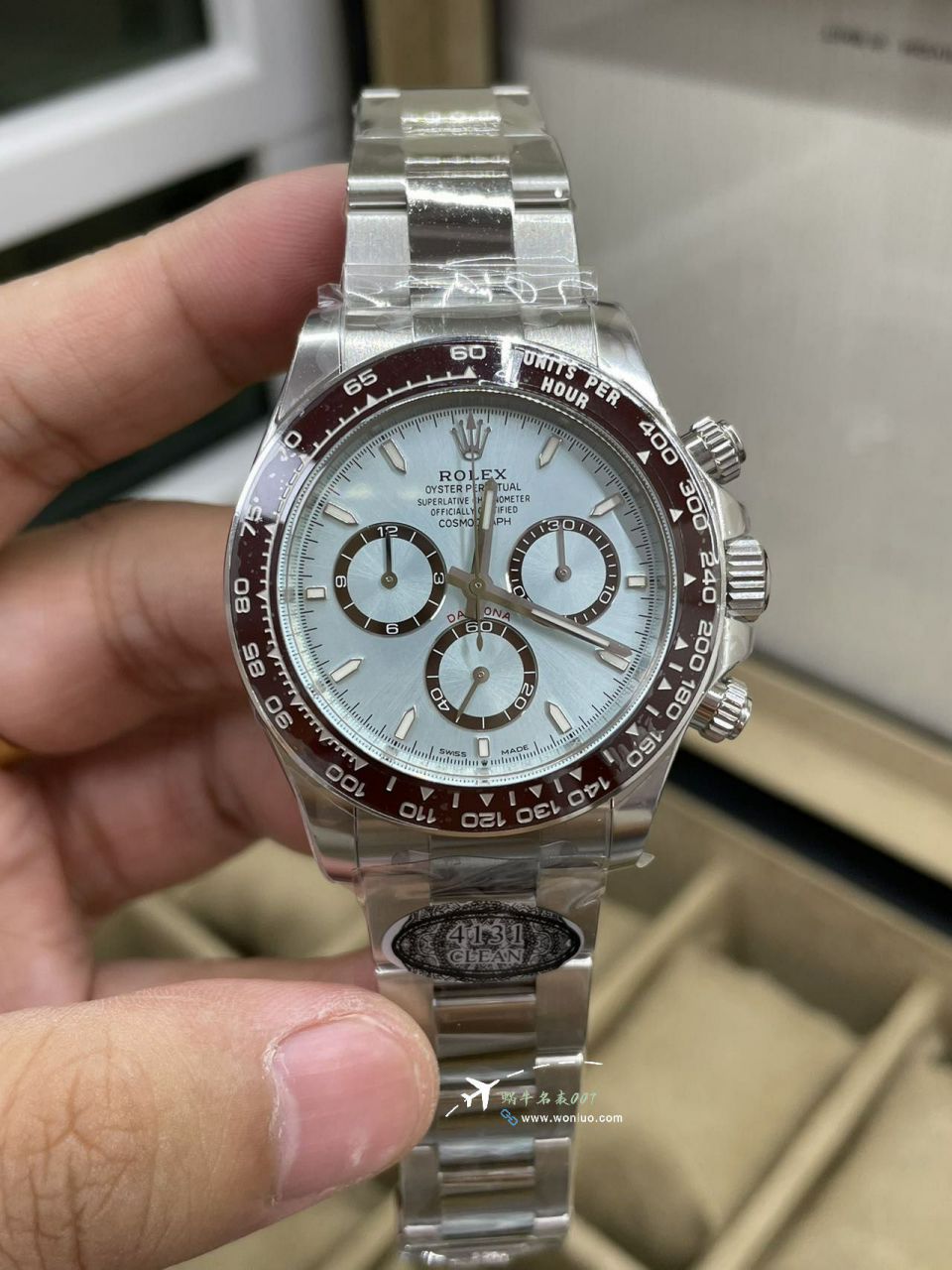 Clean C Factory Rolex Cosmograph 4131 Daytona  ice  blue Daytonabest replica imitation m126506-0002 watches  / R899