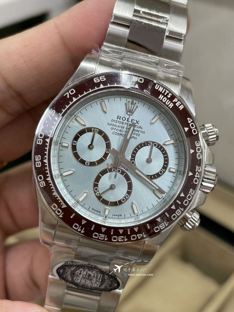 Clean C Factory Rolex Cosmograph 4131 Daytona  ice  blue Daytonabest replica imitation m126506-0002 watches  / R899