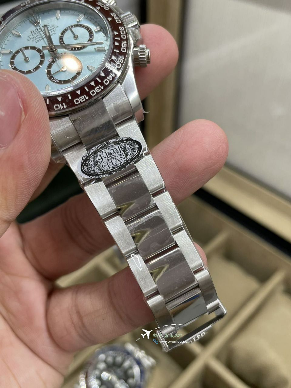 Clean C Factory Rolex Cosmograph 4131 Daytona  ice  blue Daytonabest replica imitation m126506-0002 watches  / R899