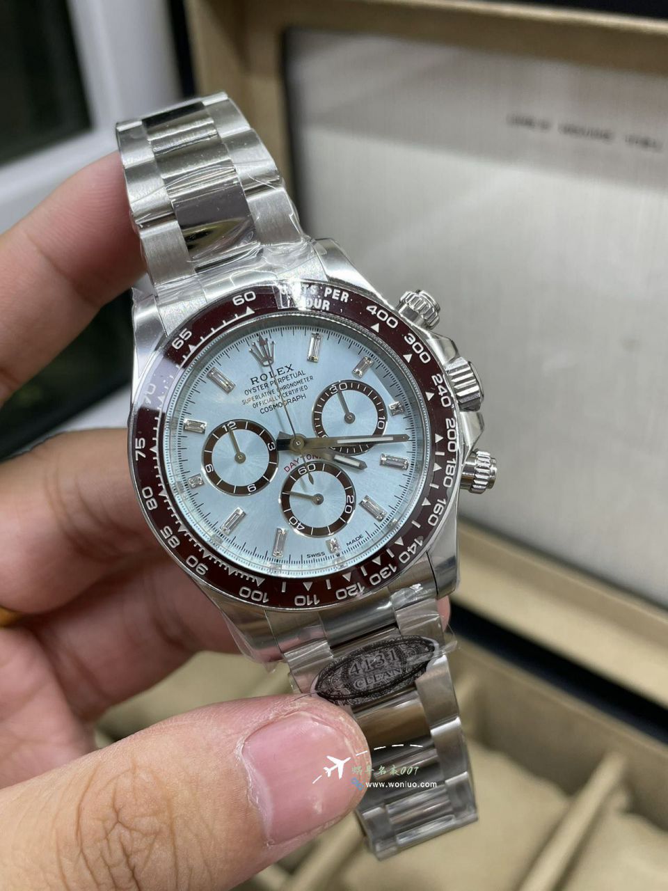 Clean C Factory Rolex Cosmograph 4131 Daytona  ice  blue Daytonabest replica imitation m126506-0002 watches  / R899