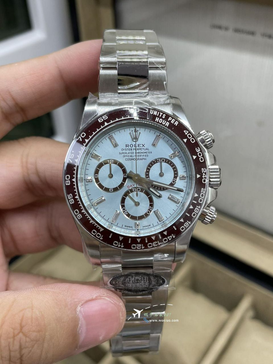 Clean C Factory Rolex Cosmograph 4131 Daytona  ice  blue Daytonabest replica imitation m126506-0002 watches  / R899