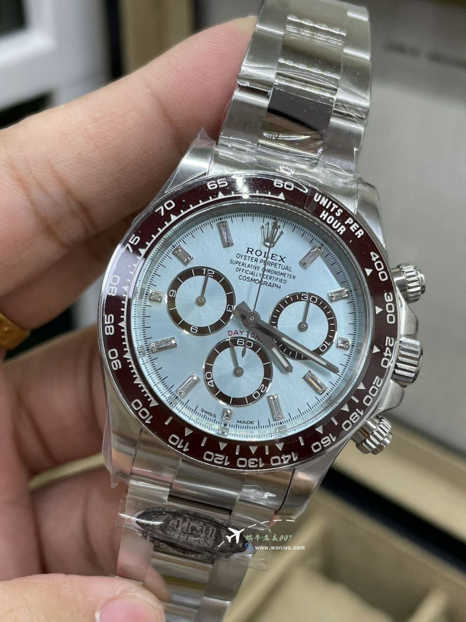 Clean C Factory Rolex Cosmograph 4131 Daytona  ice  blue Daytonabest replica imitation m126506-0002 watches  / R899