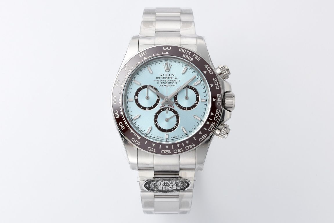 Clean C Factory Rolex Cosmograph 4131 Daytona  ice  blue Daytonabest replica imitation m126506-0002 watches  / R899