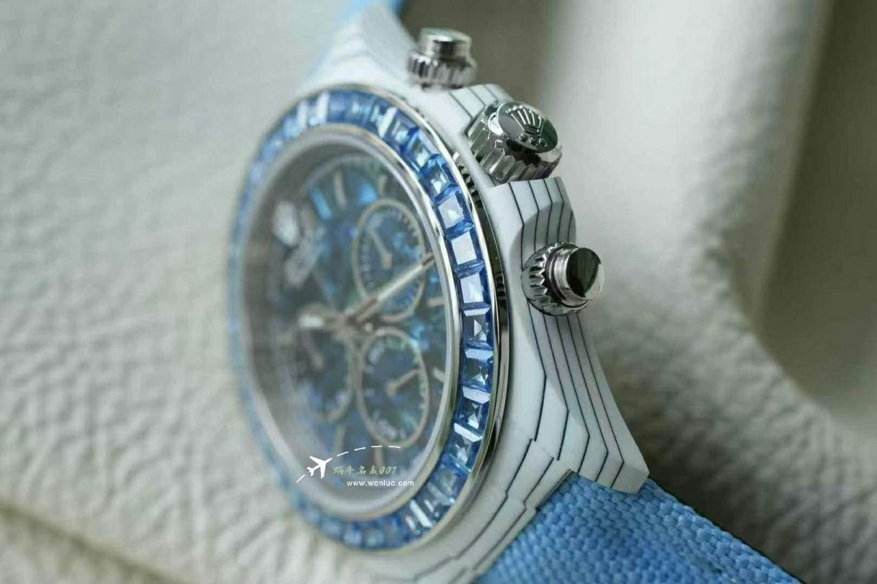 DiW 打造 Rolex Daytona  newest  Customized 款  ice 川 blue  沙漠绿洲4130 Daytona  watch / R902