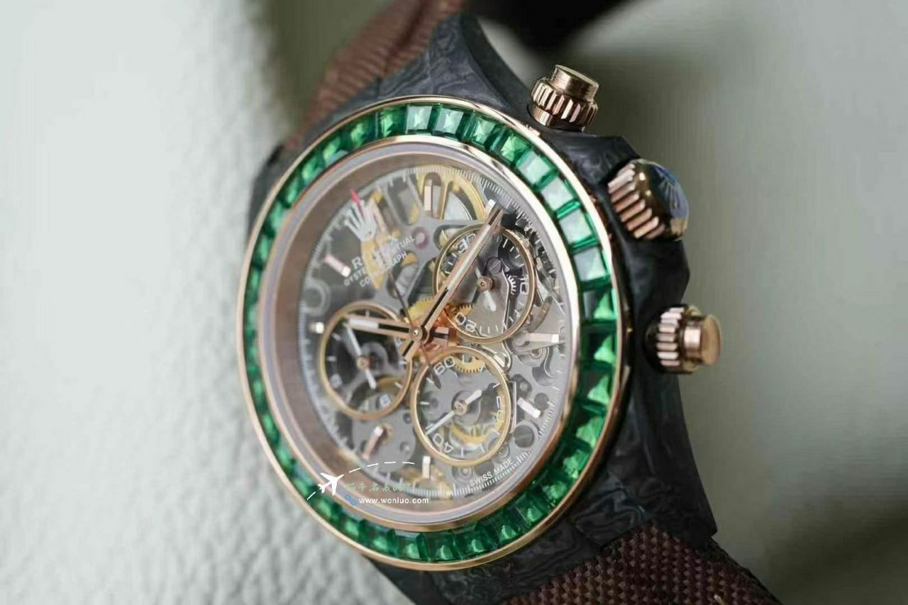 DiW 打造 Rolex Daytona  newest  Customized 款  ice 川 blue  沙漠绿洲4130 Daytona  watch / R902