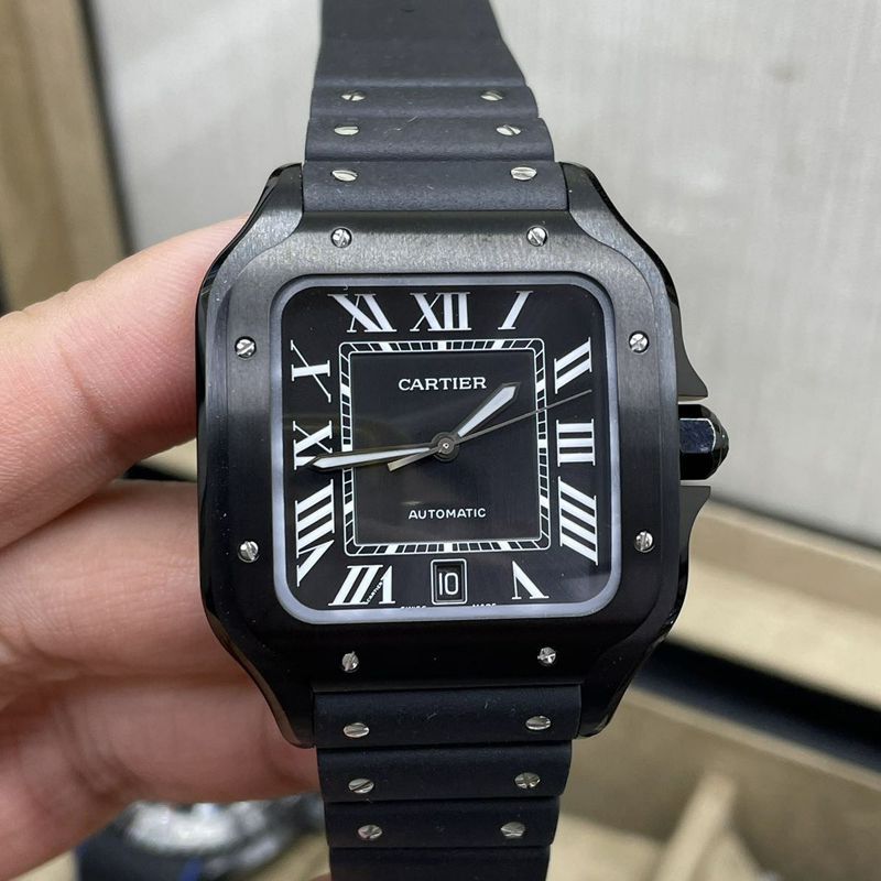 BV Factory Cartier Santos  Darth Vader WSSA0039TOP imitation  replica  watch watches 