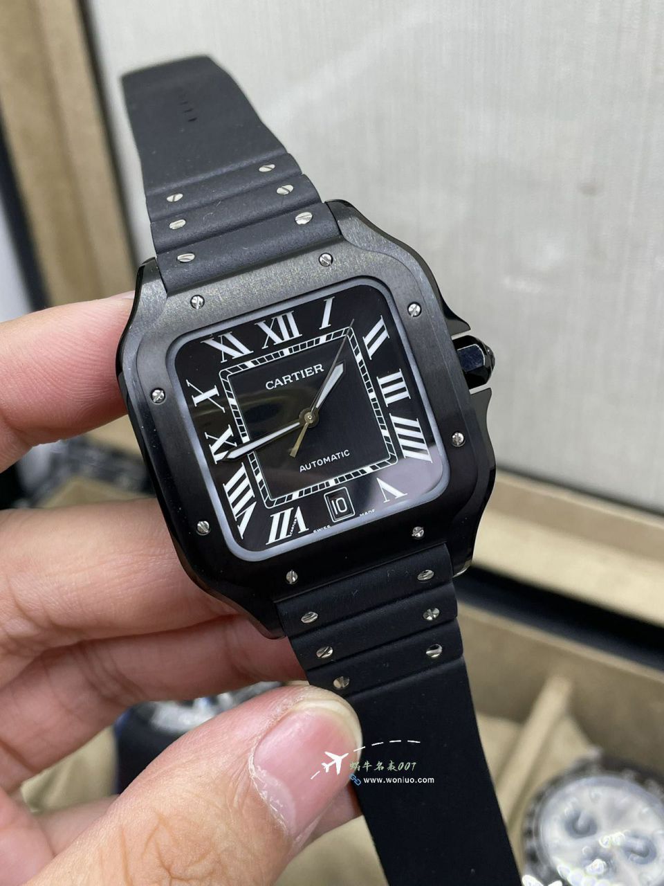 BV Factory Cartier Santos  Darth Vader WSSA0039TOP imitation  replica  watch watches  / K379