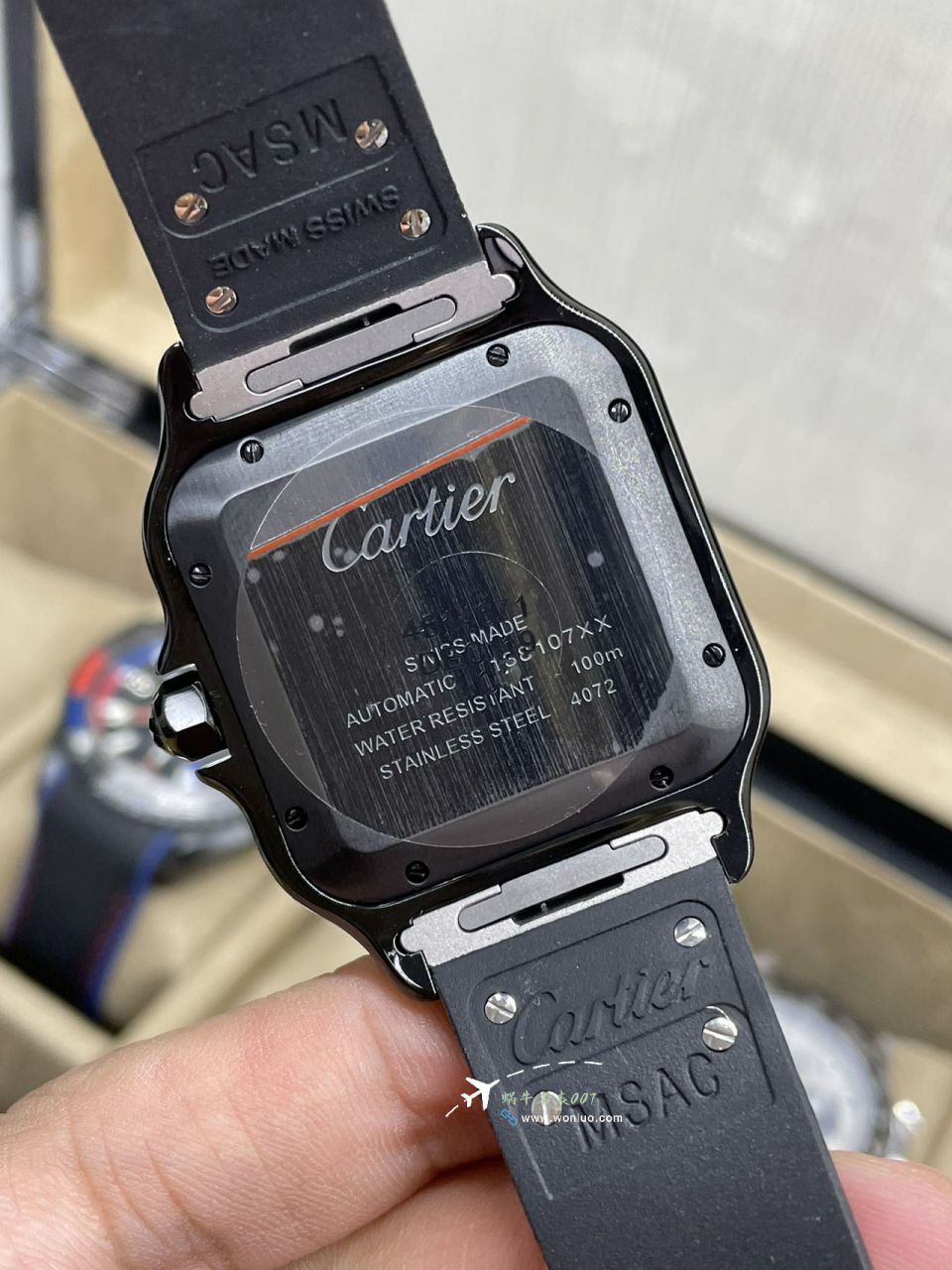 BV Factory Cartier Santos  Darth Vader WSSA0039TOP imitation  replica  watch watches  / K379