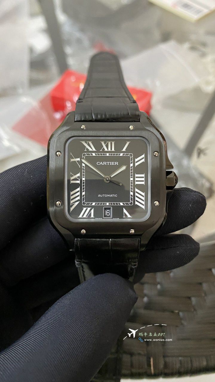 BV Factory Cartier Santos  Darth Vader WSSA0039TOP imitation  replica  watch watches  / K379