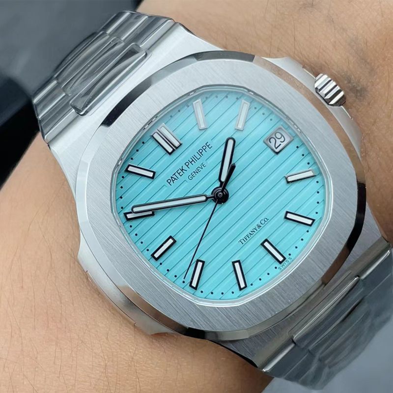 3K Customized movement Patek Philippe  imitation  Tiffany  Nautilus 5711/1A-018 watch